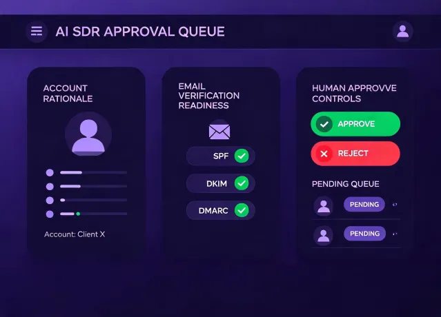 Human outreach approval queue